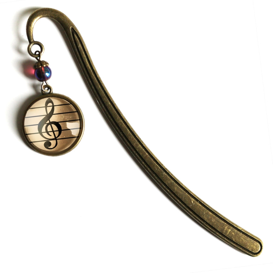 Bronze and Glass Cabochon Bookmark