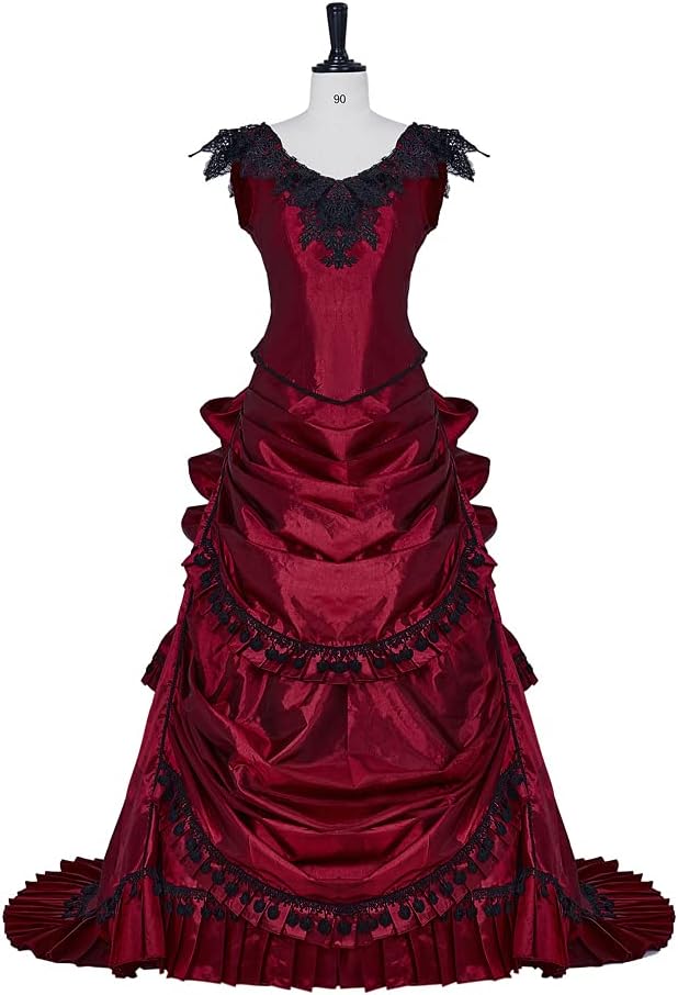 Vintage Bustle Evening Gown
