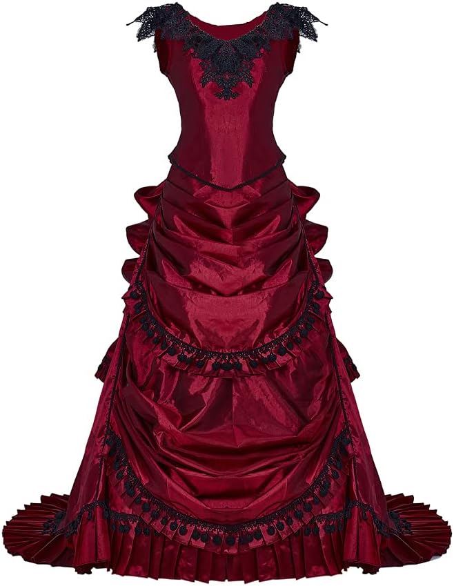 Vintage Bustle Evening Gown