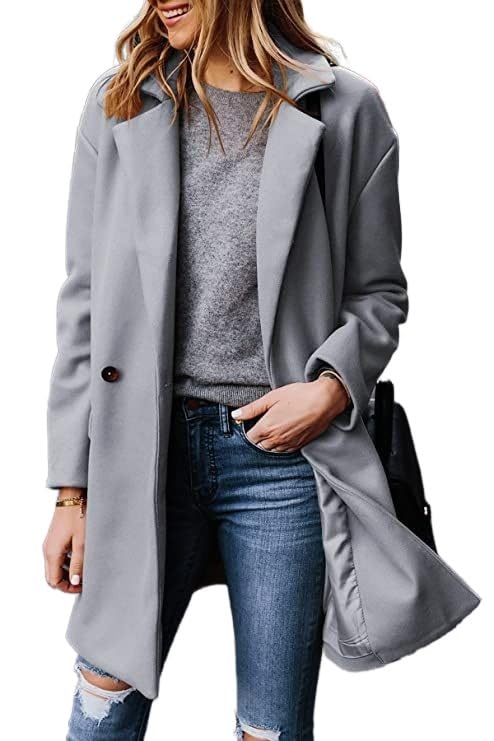 Zeagoo Faux Fur Lapel Double-breasted Thick Wool Coat