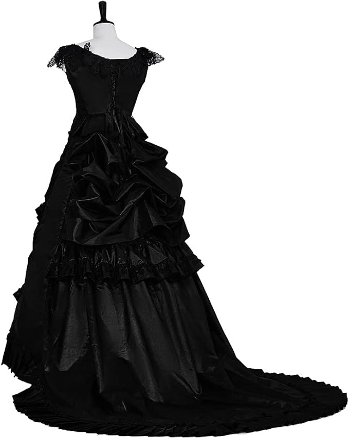 Vintage Bustle Evening Gown