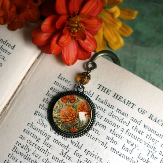Bronze and Glass Cabochon Bookmark