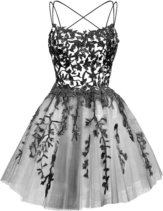 Glitter Lace Applique Dress