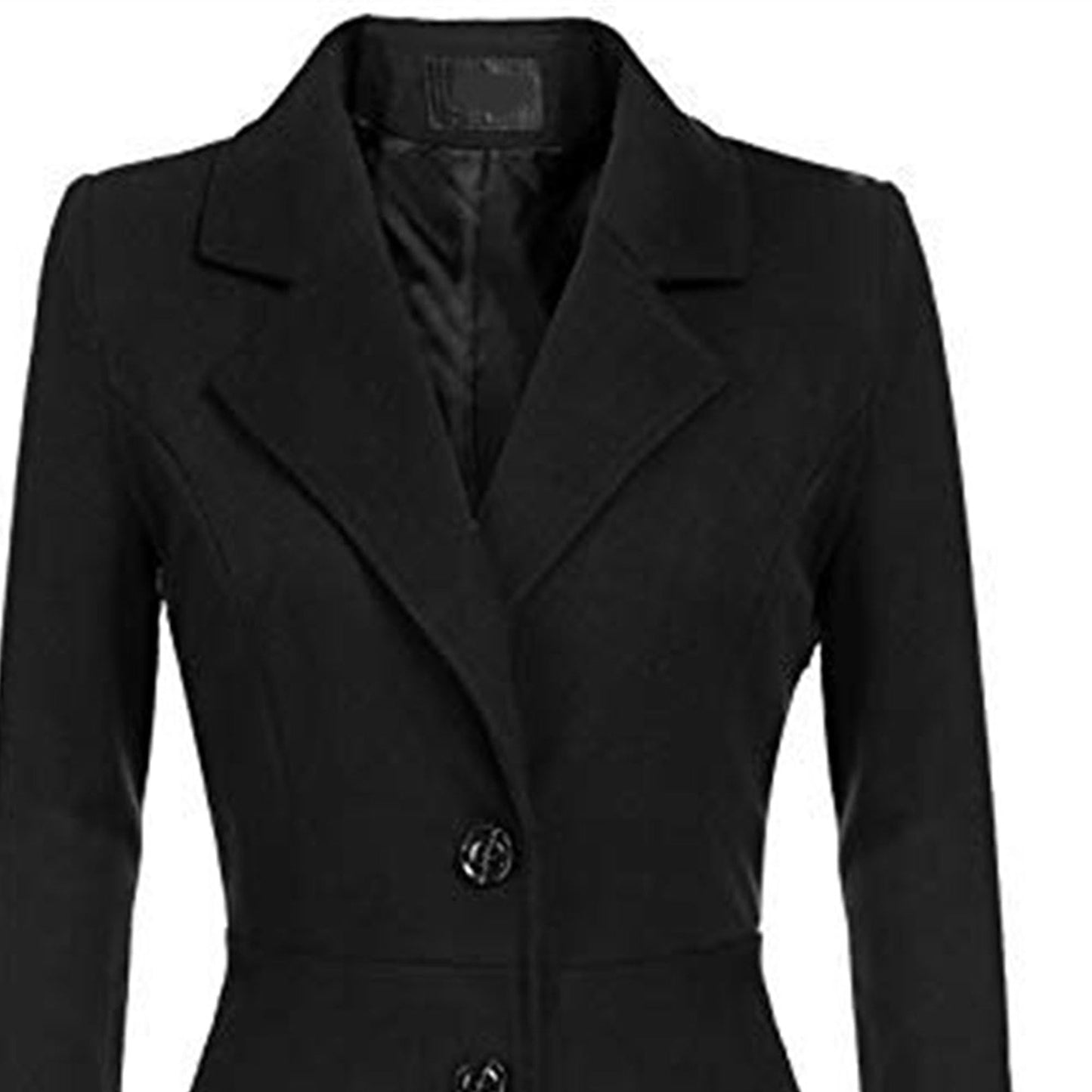 Winter Wool Dress Overcoat with Notch Lapel