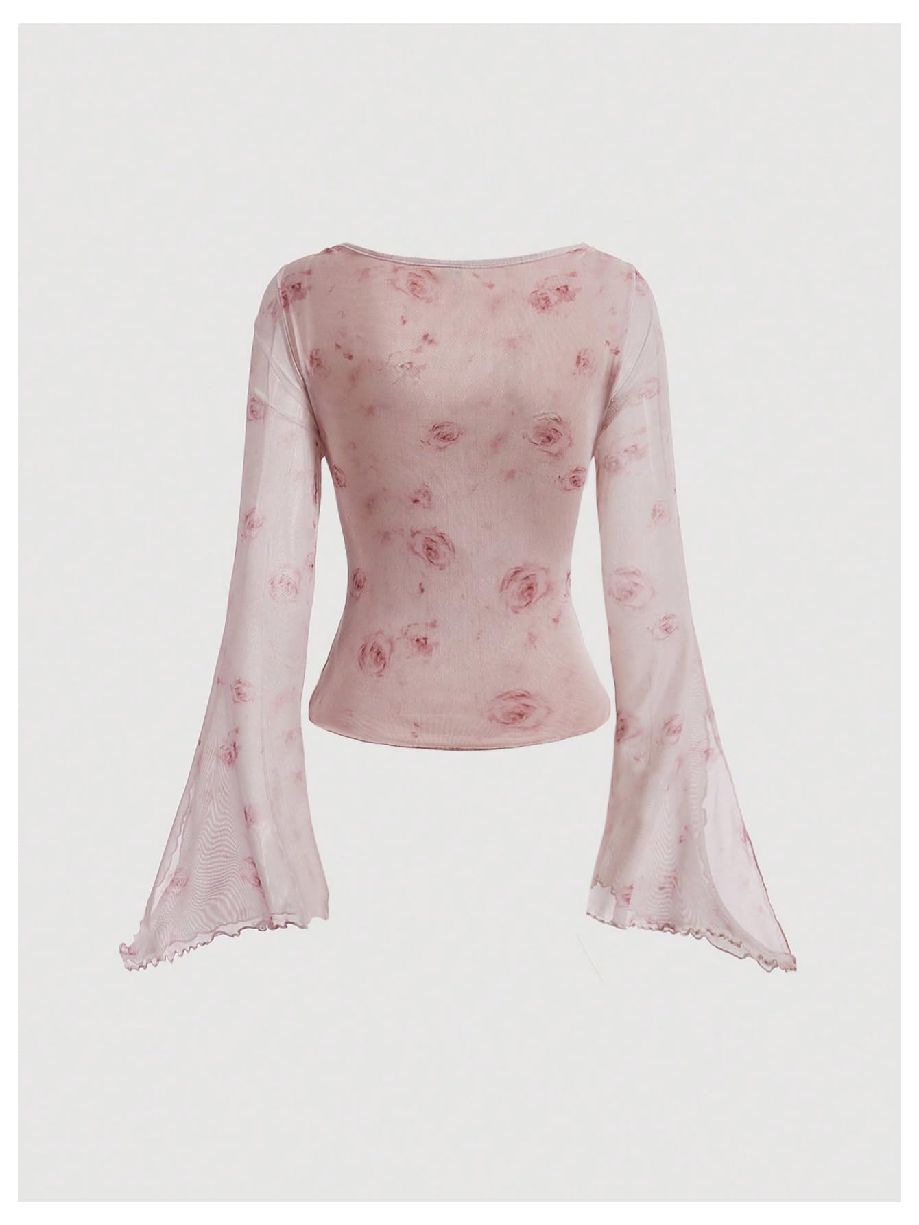Verdusa Bell Sleeve Bow Blouse