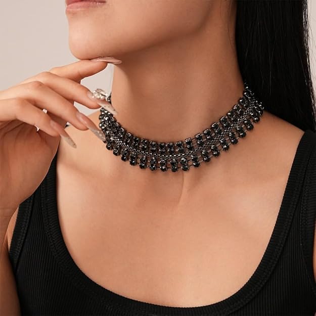 Rhinestone Choker Necklaces