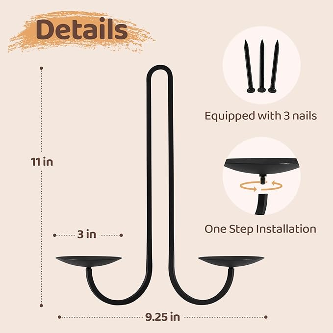 Sleek Wall Candle Holders