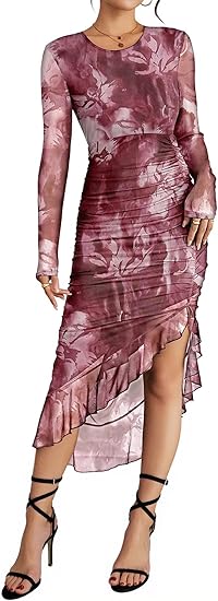 Pink Queen Tulle Asymmetric Hem Dress