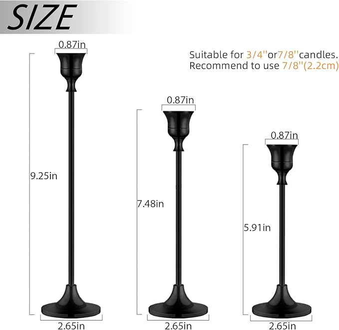 Candle Stick Holders (Set of Three)