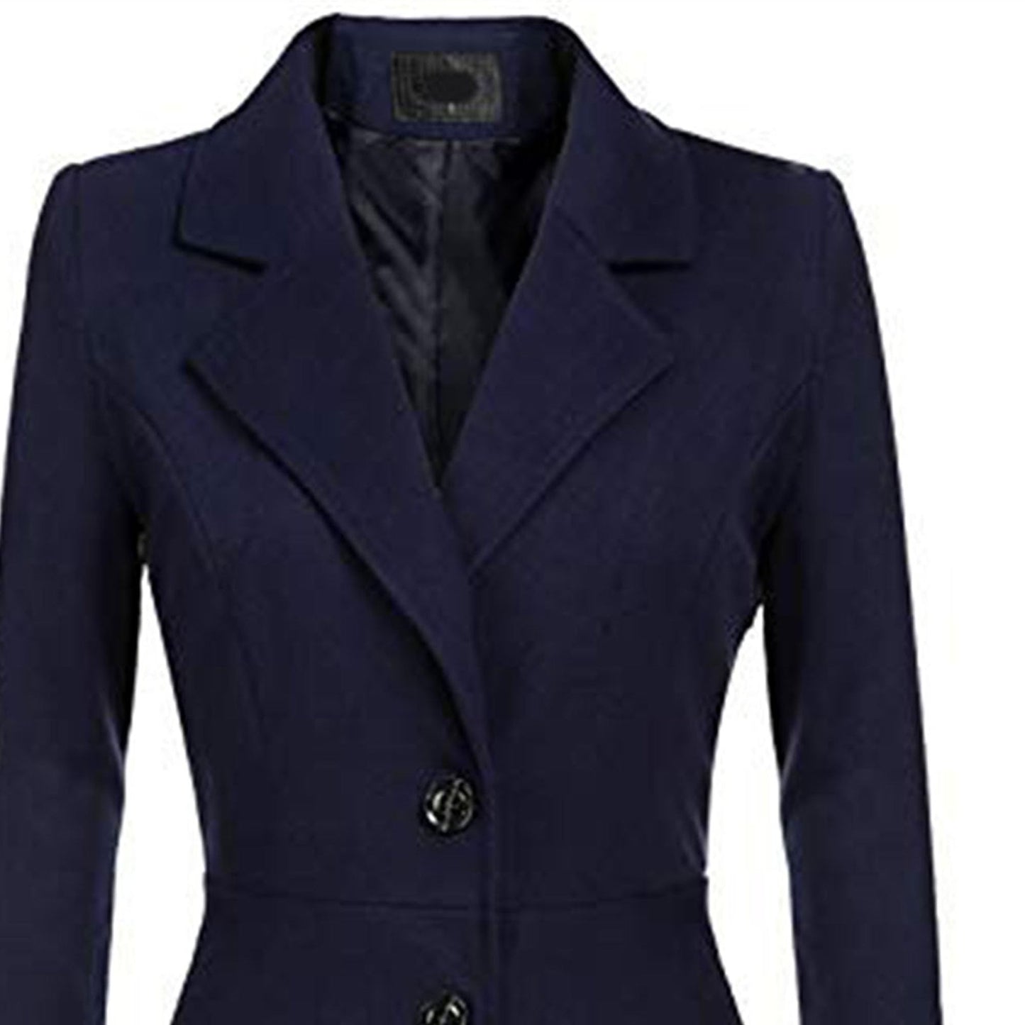 Winter Wool Dress Overcoat with Notch Lapel