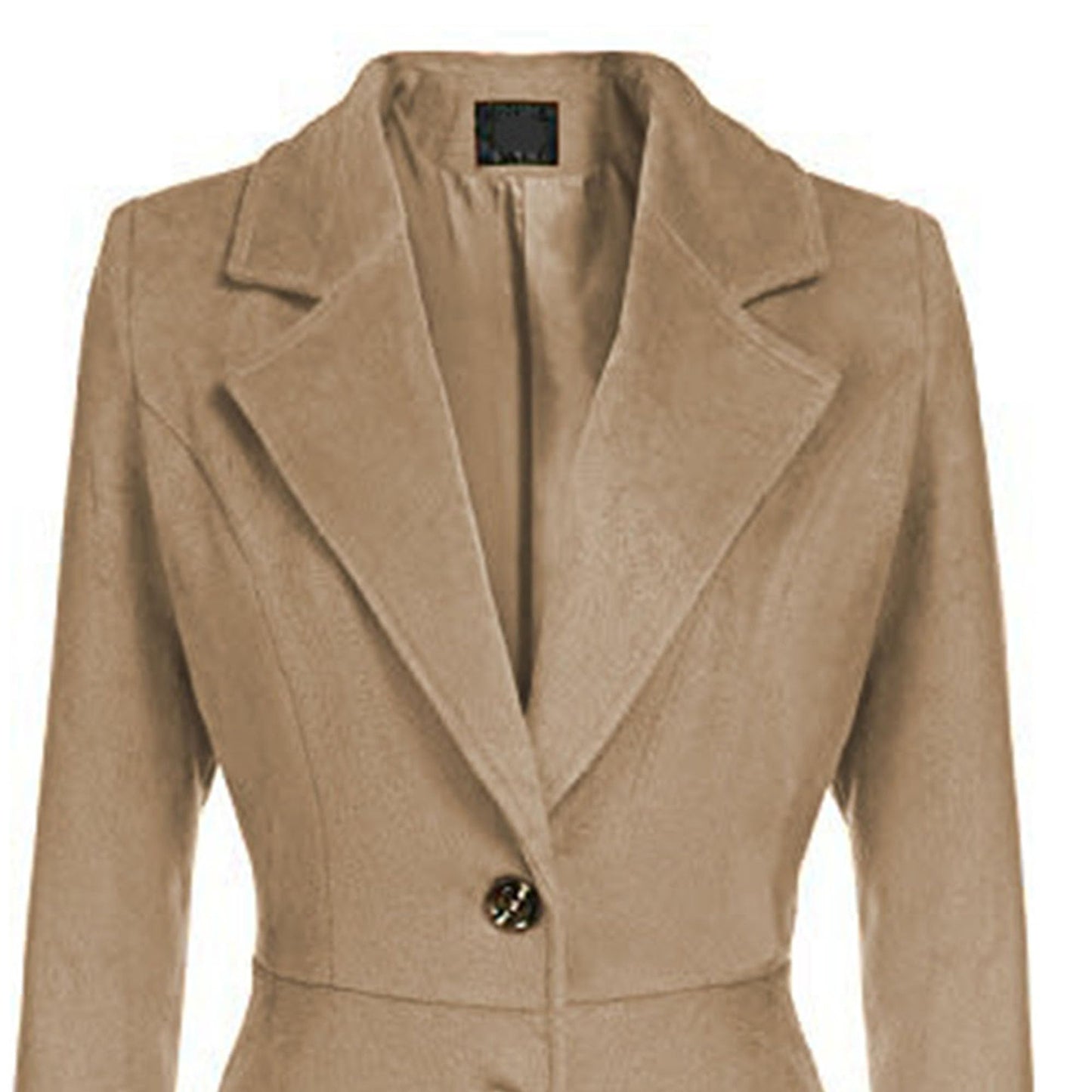 Winter Wool Dress Overcoat with Notch Lapel
