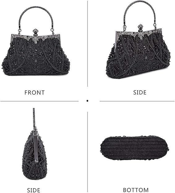 Vintage Beaded Evening Clutch
