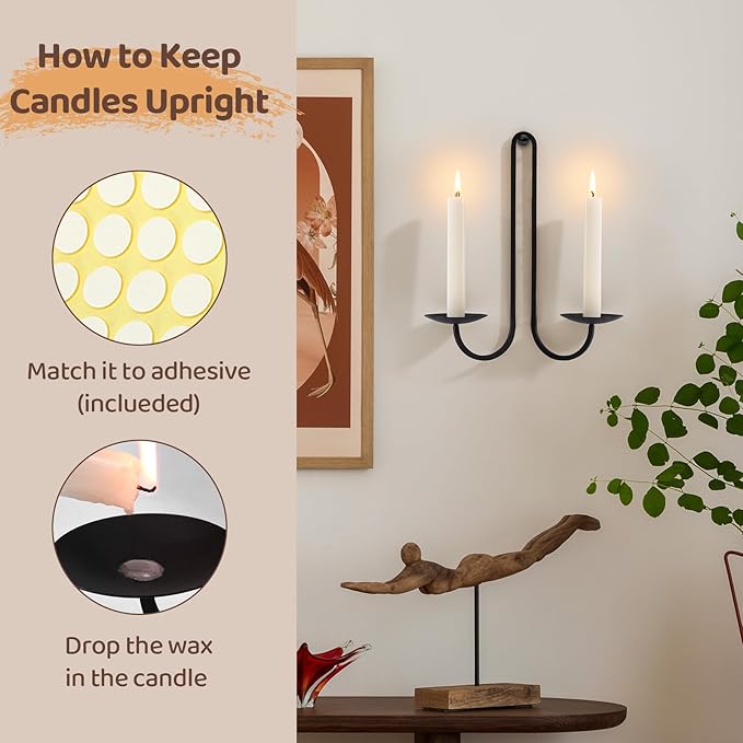 Sleek Wall Candle Holders
