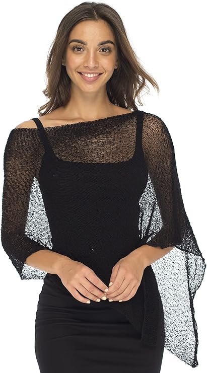 Sheer Knit Lightweight Shrug Sweater
