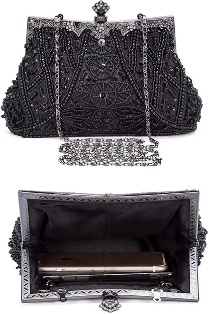 Vintage Beaded Evening Clutch