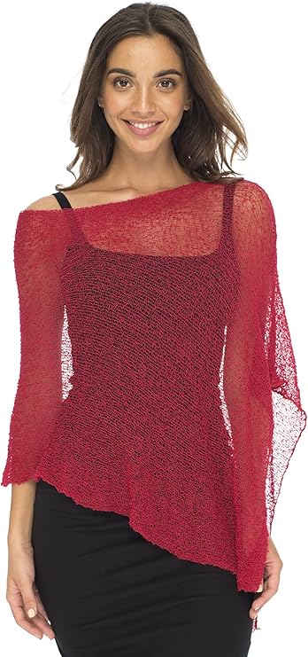 Sheer Knit Lightweight Shrug Sweater