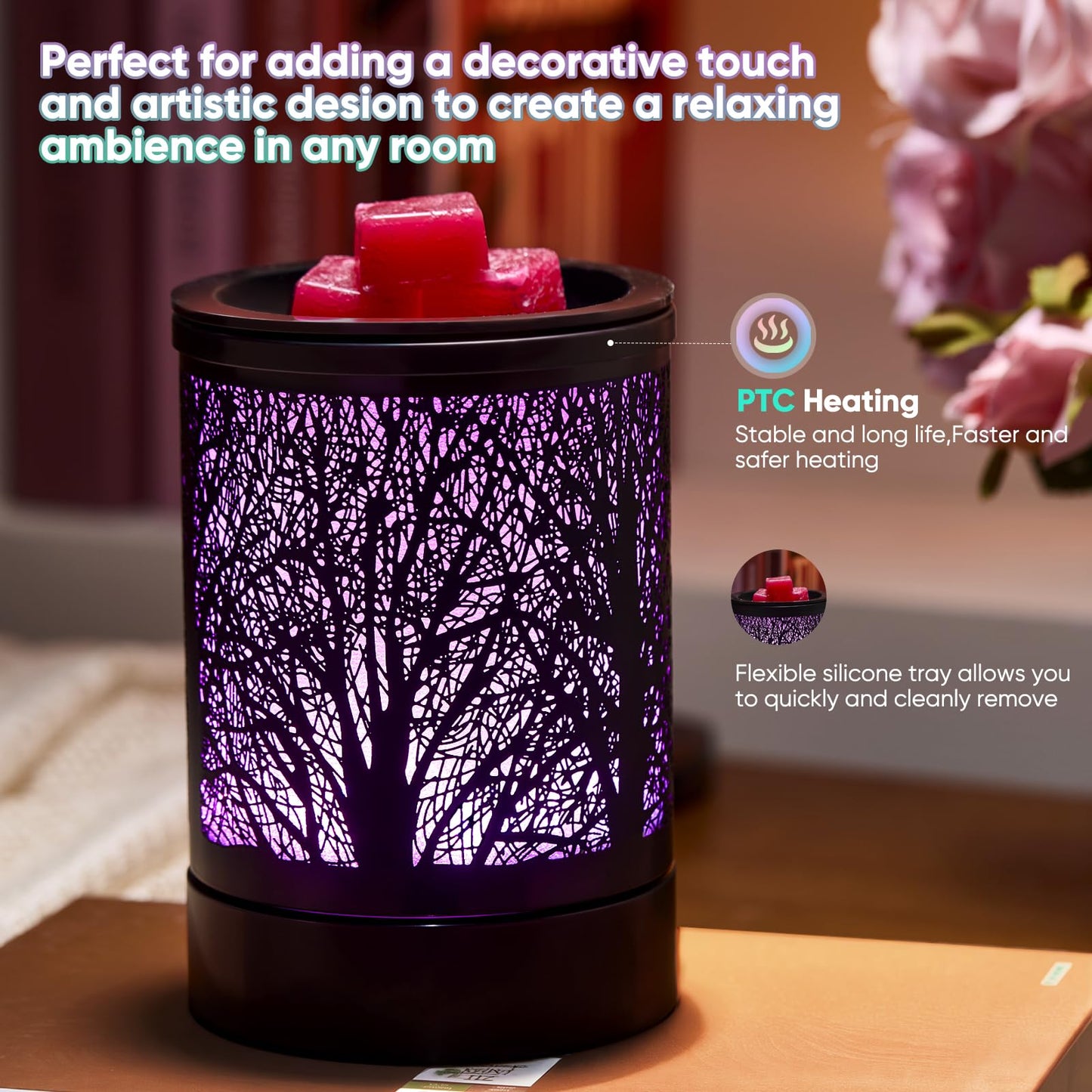 Black Electric Fragrance Wax Melts Warmer
