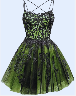 Glitter Lace Applique Dress