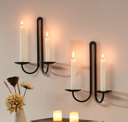 Sleek Wall Candle Holders