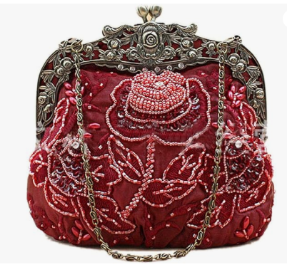 Vintage Beaded Sequin Evening Handbag