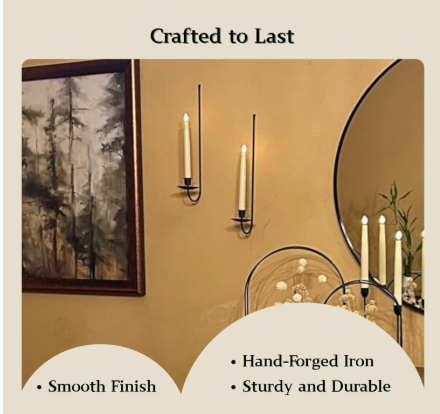 Sleek Wall Candle Holders