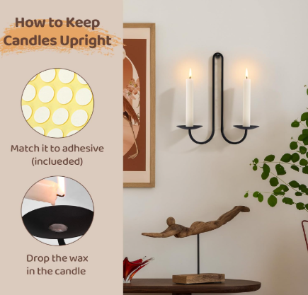 Sleek Wall Candle Holders