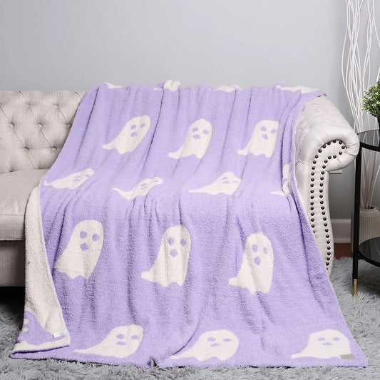 Ghost Patterned Throw Blanket