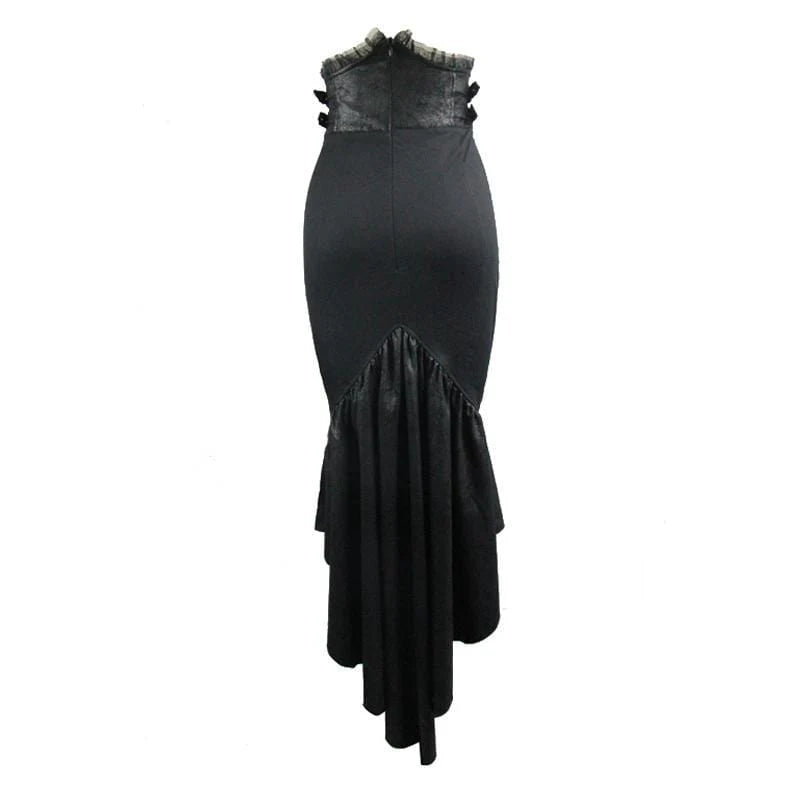 Goth Tulip Asymmetrical Skirt