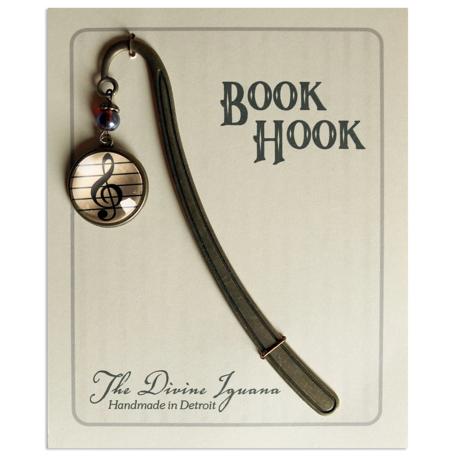 Bronze and Glass Cabochon Bookmark