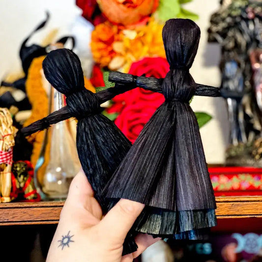 Witch Corn Husk Doll / Samhain Folk Poppet