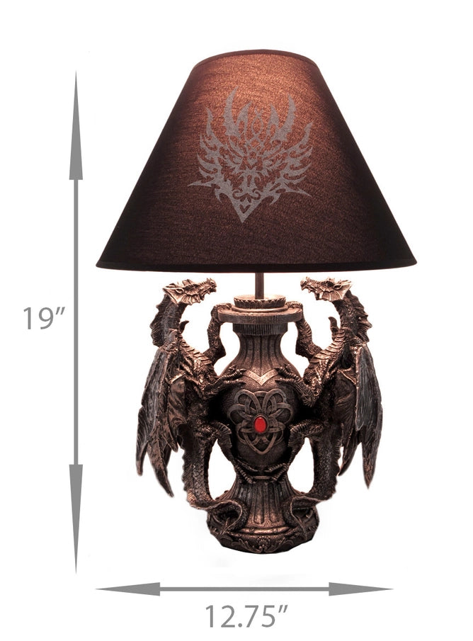 Guardians of Light Medieval Dragons Table Lamp