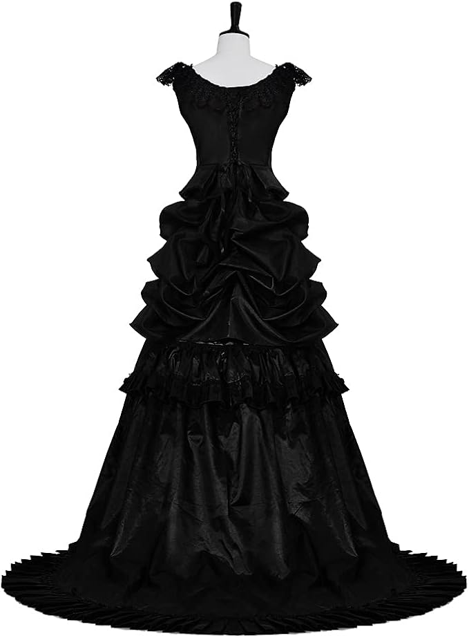 Vintage Bustle Evening Gown