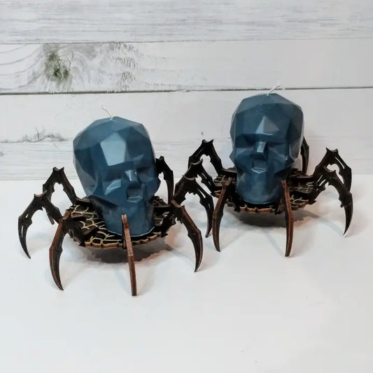 Spider Votive Candle Holder in Painted Birch