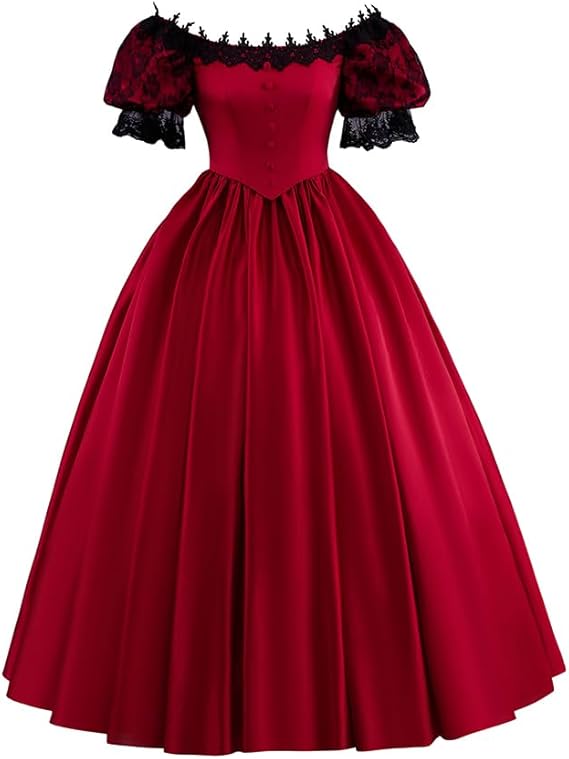 Gothic Victorian Rococo Lace Dress