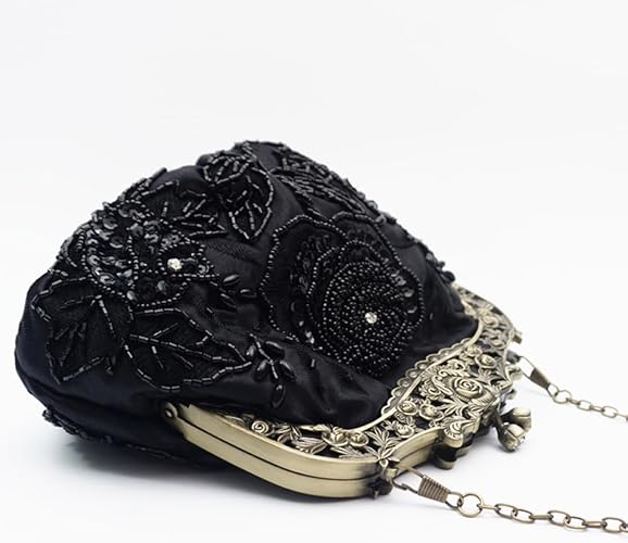 Vintage Beaded Sequin Evening Handbag