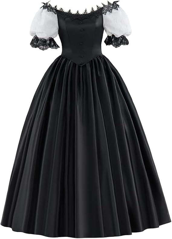 Gothic Victorian Rococo Lace Dress
