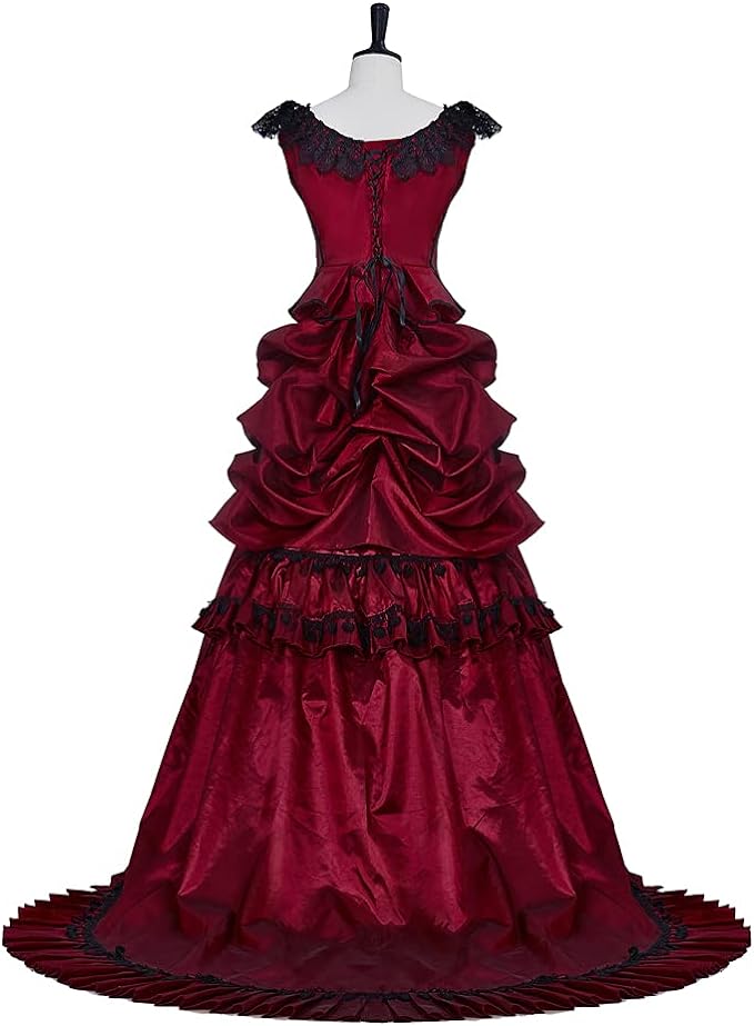 Vintage Bustle Evening Gown