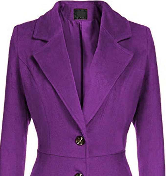 Winter Wool Dress Overcoat with Notch Lapel