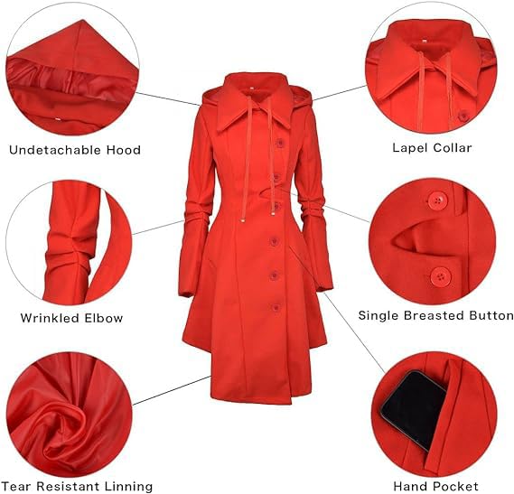 Wool Long Trench Coat