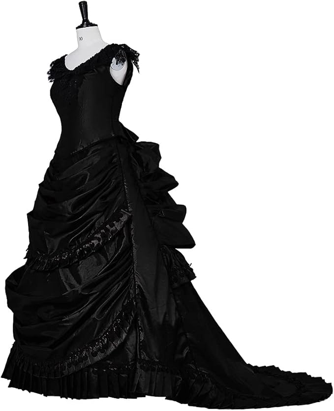 Vintage Bustle Evening Gown