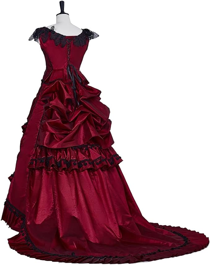 Vintage Bustle Evening Gown