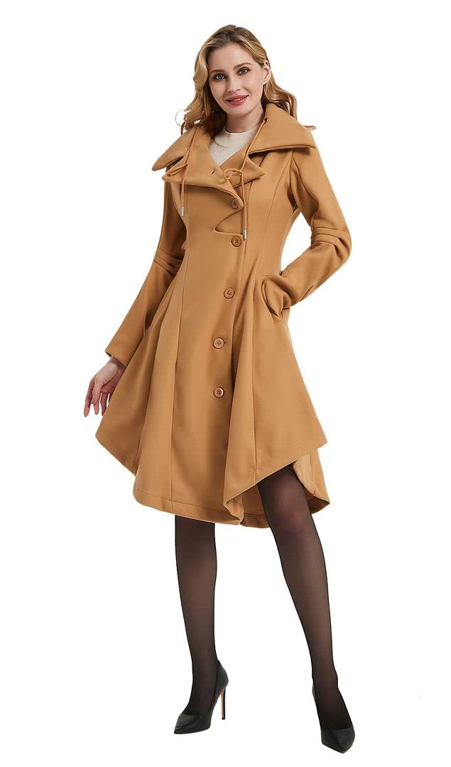 Wool Long Trench Coat