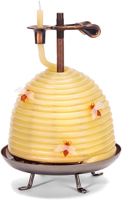 Candle by the Hour 48-Hour Tall Candle, Eco-friendly Natural Beeswax with Cotton Wick