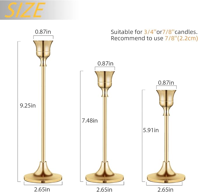 Candle Stick Holders (Set of Three)