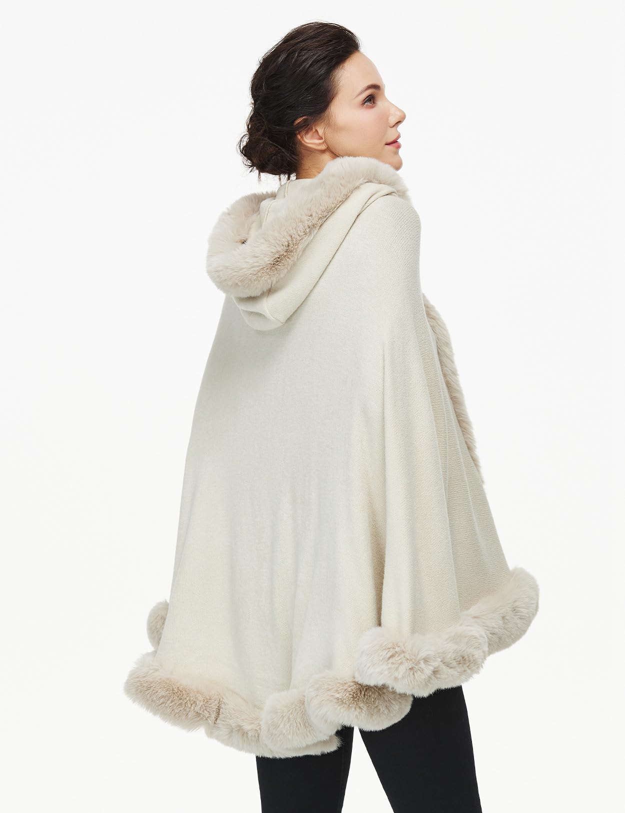 Poncho Hooded Shawl Wrap