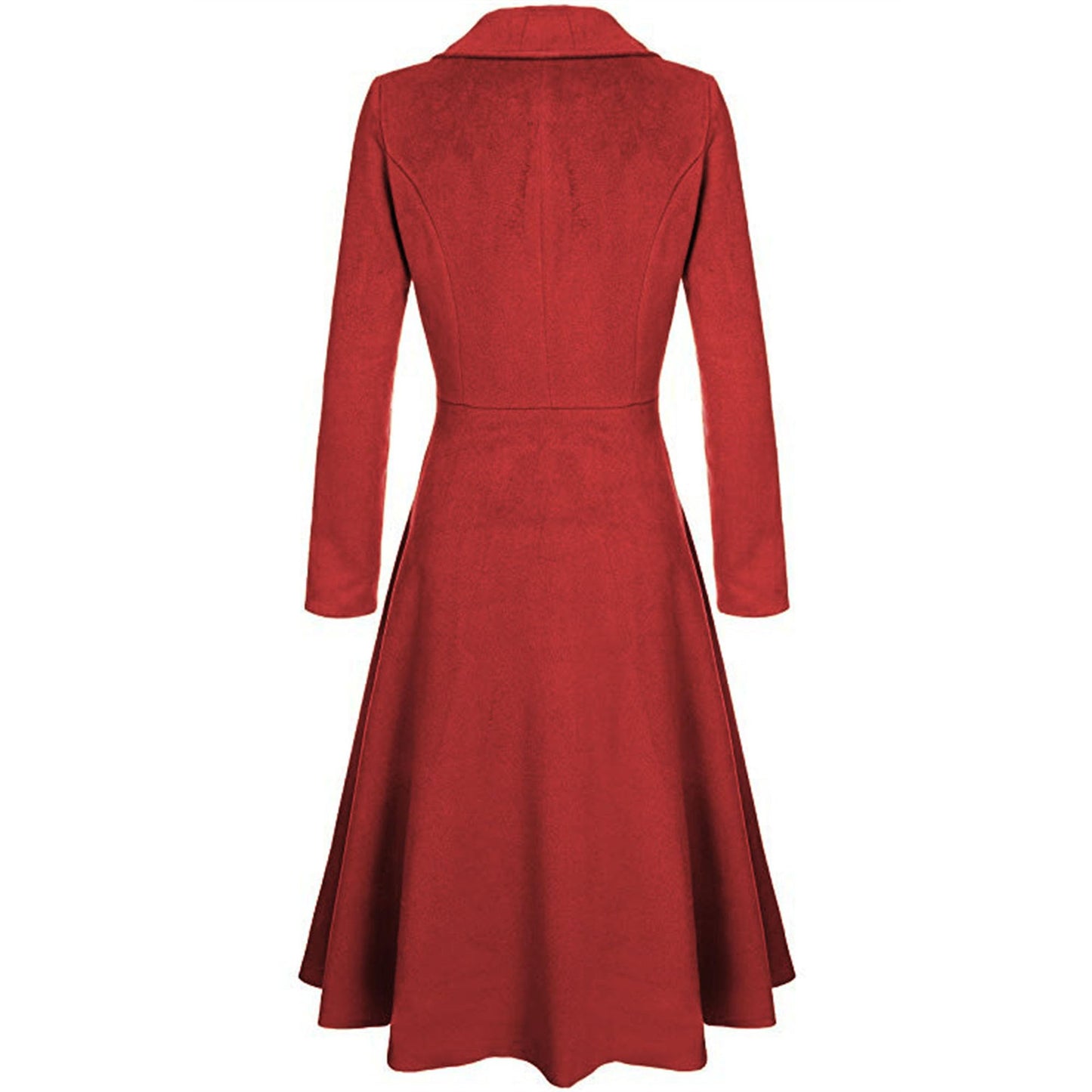 Winter Wool Dress Overcoat with Notch Lapel