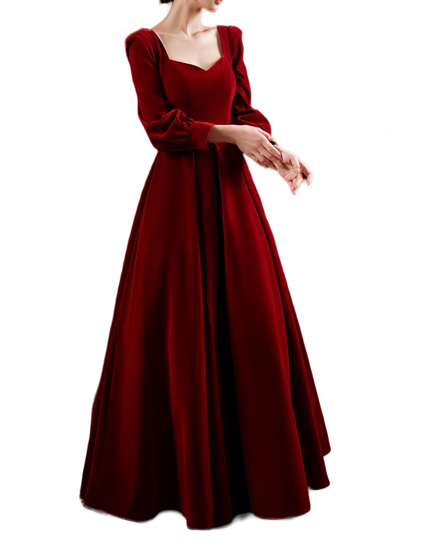 Victorian Velvet Long Gown