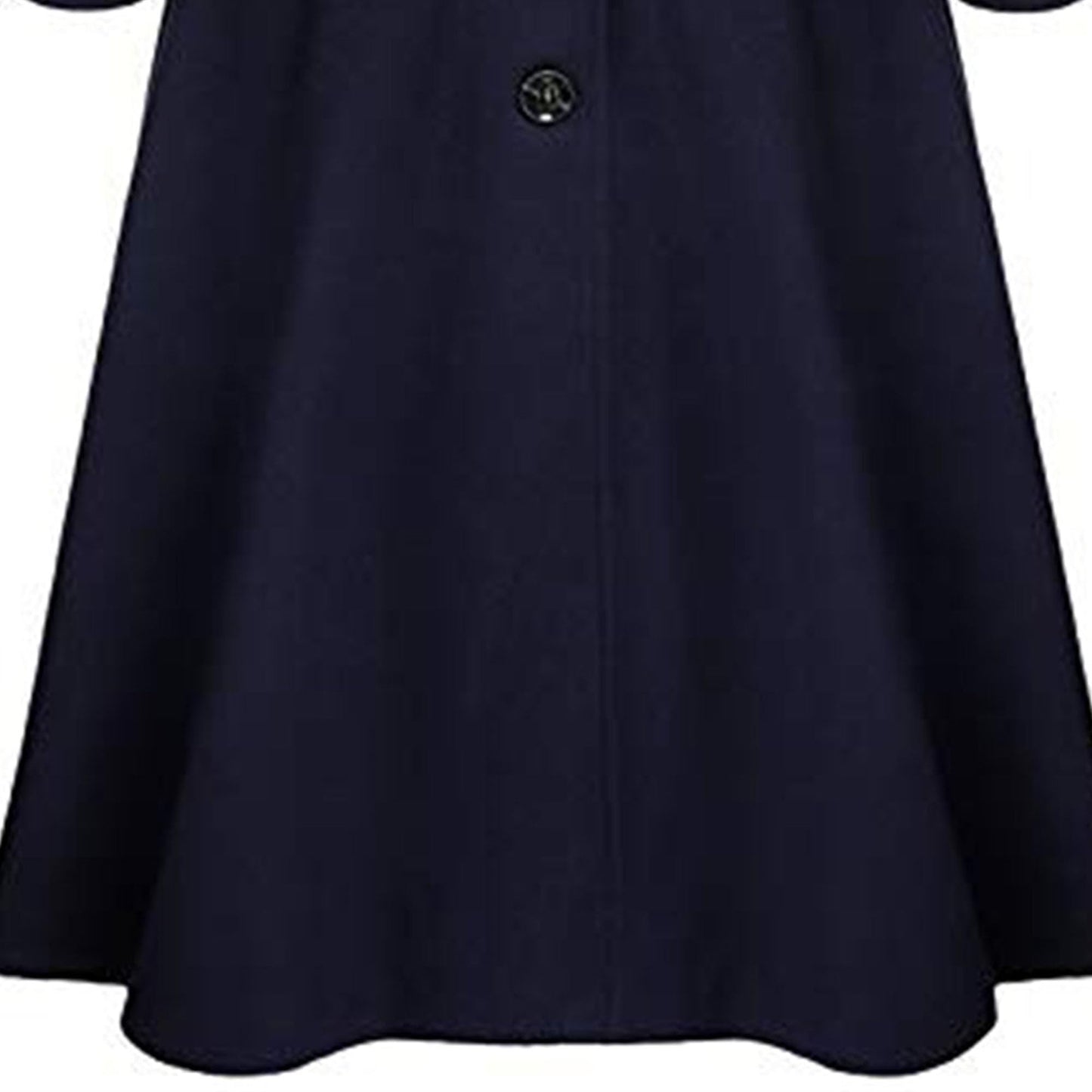 Winter Wool Dress Overcoat with Notch Lapel