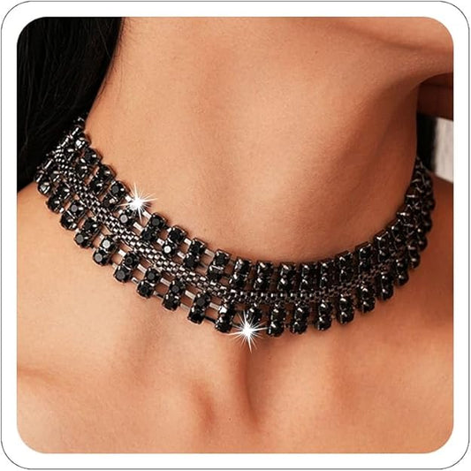 Rhinestone Choker Necklaces