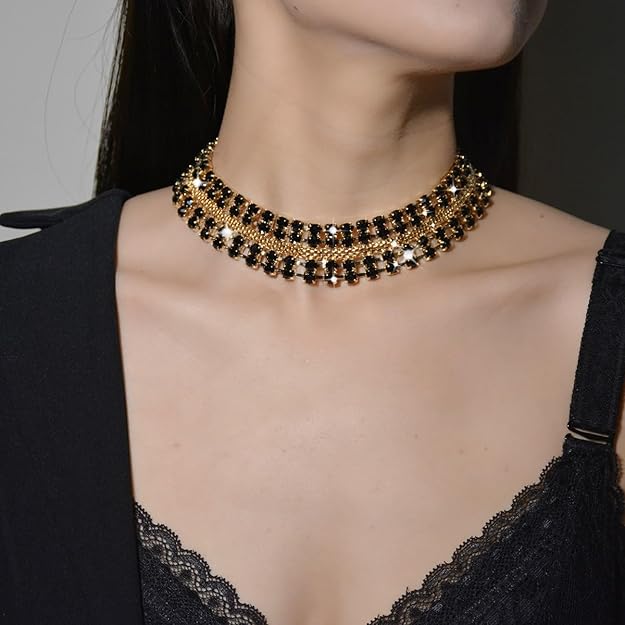Rhinestone Choker Necklaces